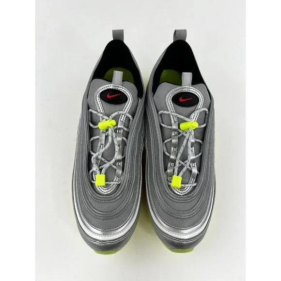 Nike Air Max 97 Silver Volt GS Youth Sneakers Shoes 4Y-7Y Green NO SHOE BOX - Picture 8 of 11